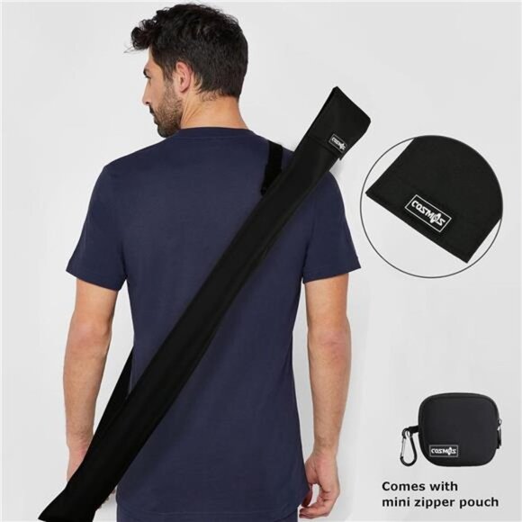 Cue Stick Carrying Bag for 1/2 Billiard Stick Storage, 32 Inches Black Color - Picture 6 of 7